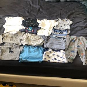 Baby boy Newborn-3 months bodysuit bundle